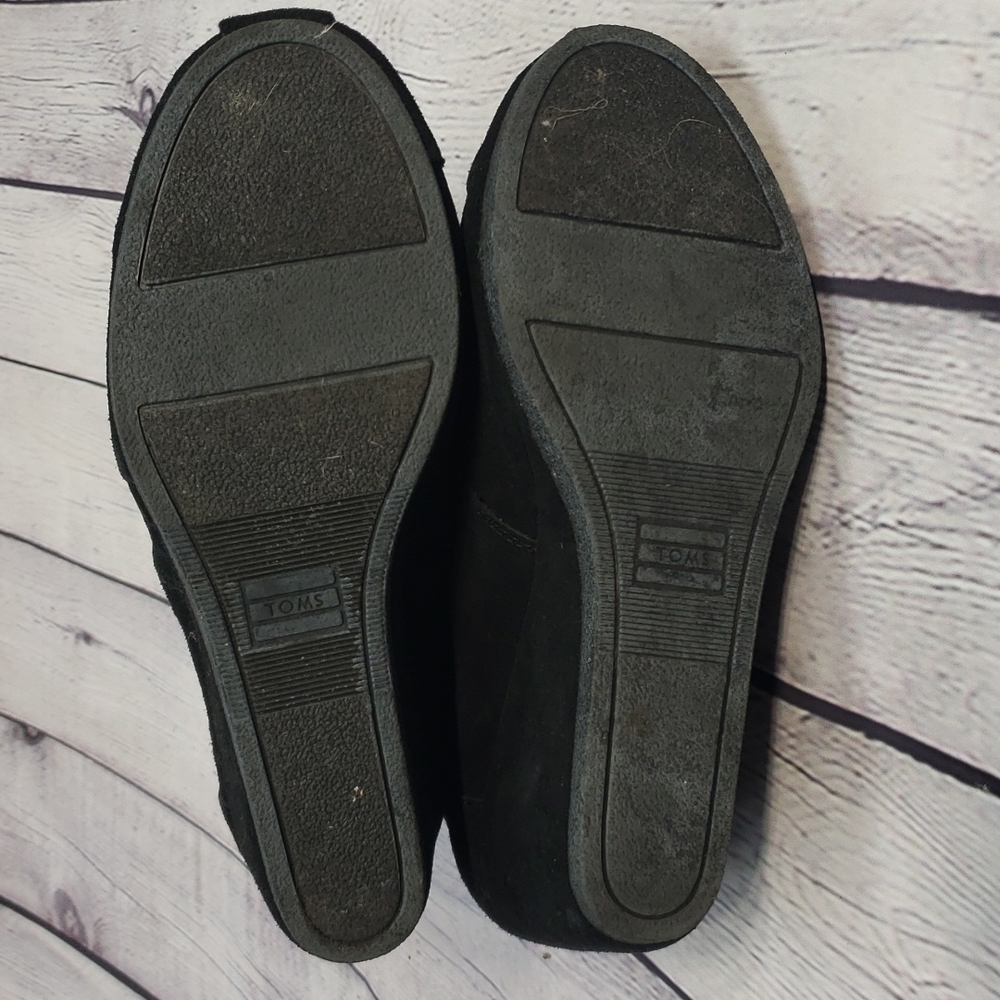 Toms Wedge Bootie 7 Black - Picture 8 of 10